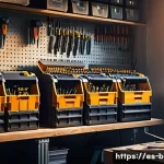 건축전기설비기사 실기 장비 구비 비용 - A detailed, realistic image of a professional electrician’s toolkit laid out on a wooden workbench, ...