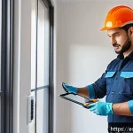 Home 23 건축전기설비기사 자격증 취득 후 커리어 패스 - A professional electrician in a modern Spanish residential setting, wearing a clean uniform with saf...